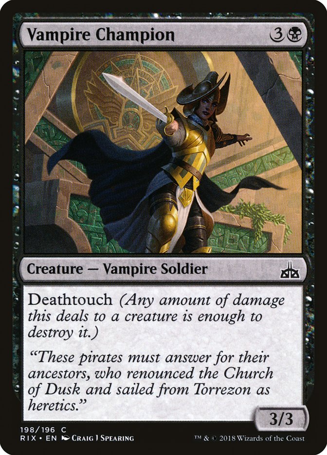 Vampire Champion [Rivals of Ixalan] | Play N Trade Winnipeg