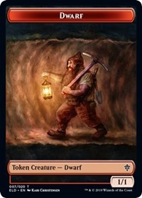 Dwarf // Food (16) Double-sided Token [Throne of Eldraine Tokens] | Play N Trade Winnipeg