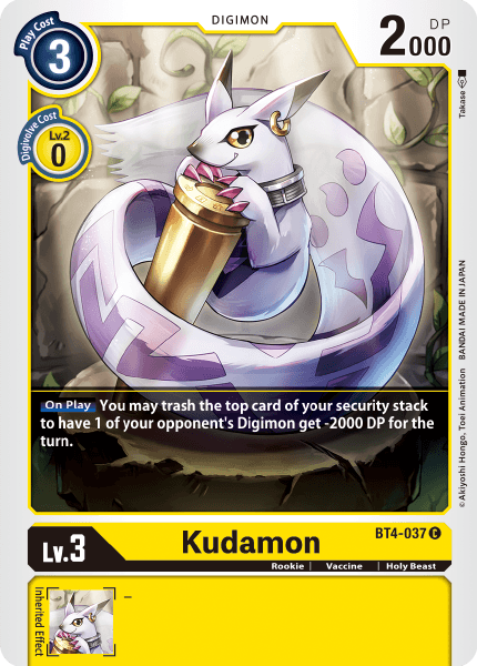 Kudamon [BT4-037] [Great Legend] | Play N Trade Winnipeg