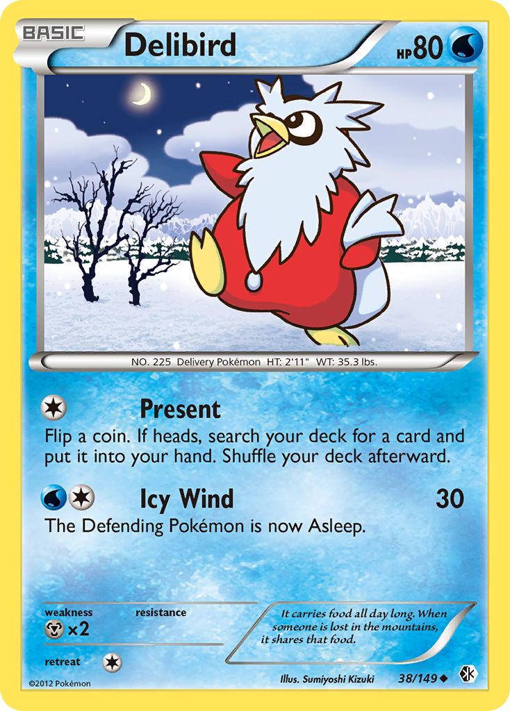 Delibird (38/149) [Black & White: Boundaries Crossed] | Play N Trade Winnipeg