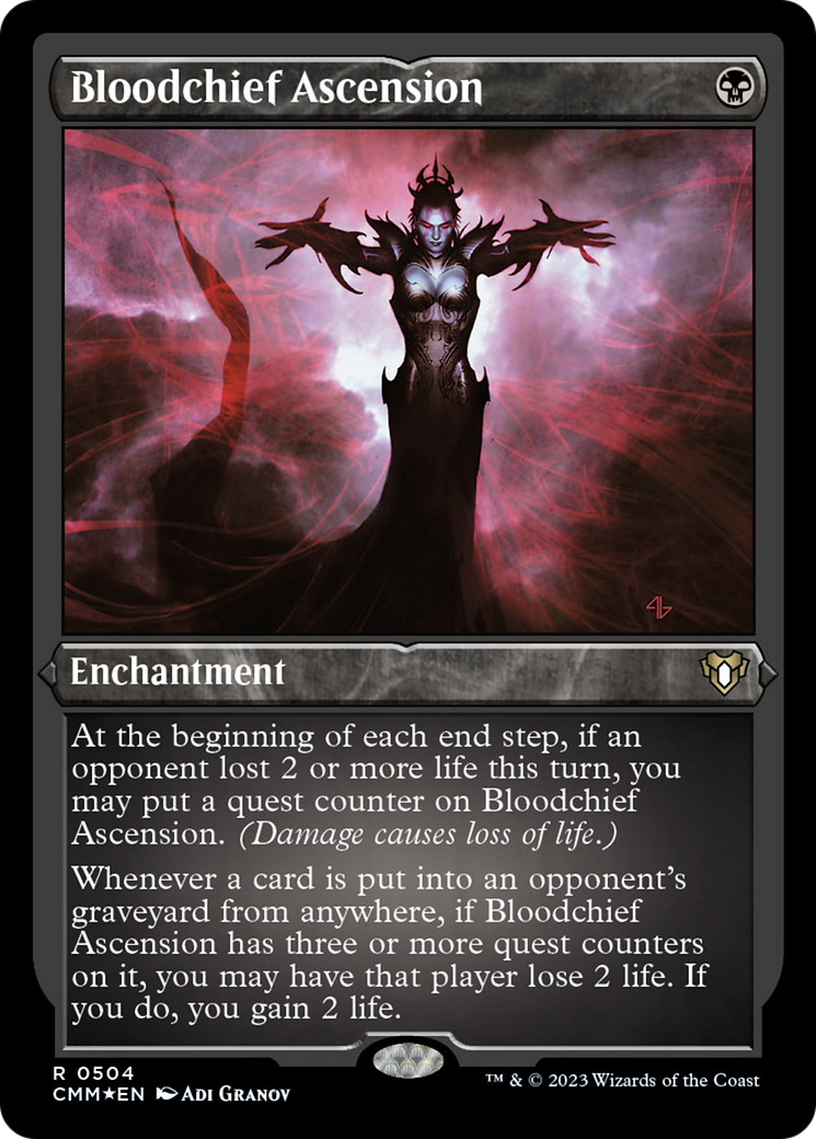 Bloodchief Ascension (Foil Etched) [Commander Masters] | Play N Trade Winnipeg