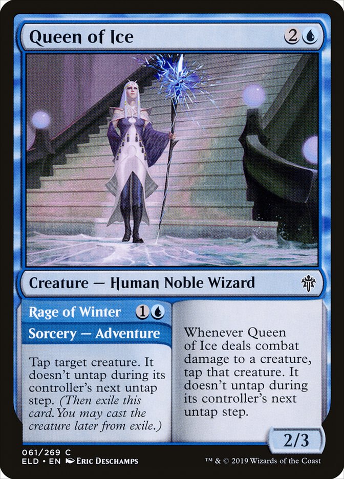 Queen of Ice // Rage of Winter [Throne of Eldraine] | Play N Trade Winnipeg