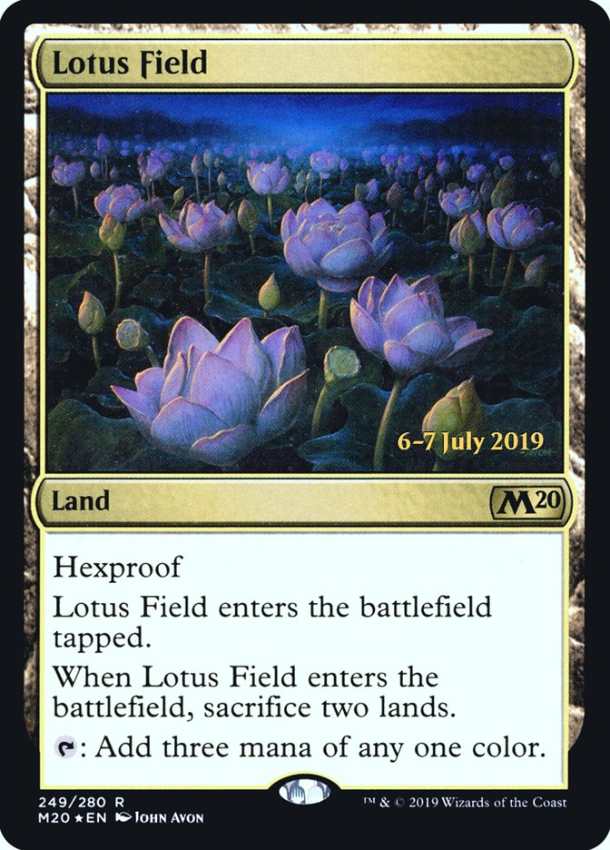 Lotus Field  [Core Set 2020 Prerelease Promos] | Play N Trade Winnipeg