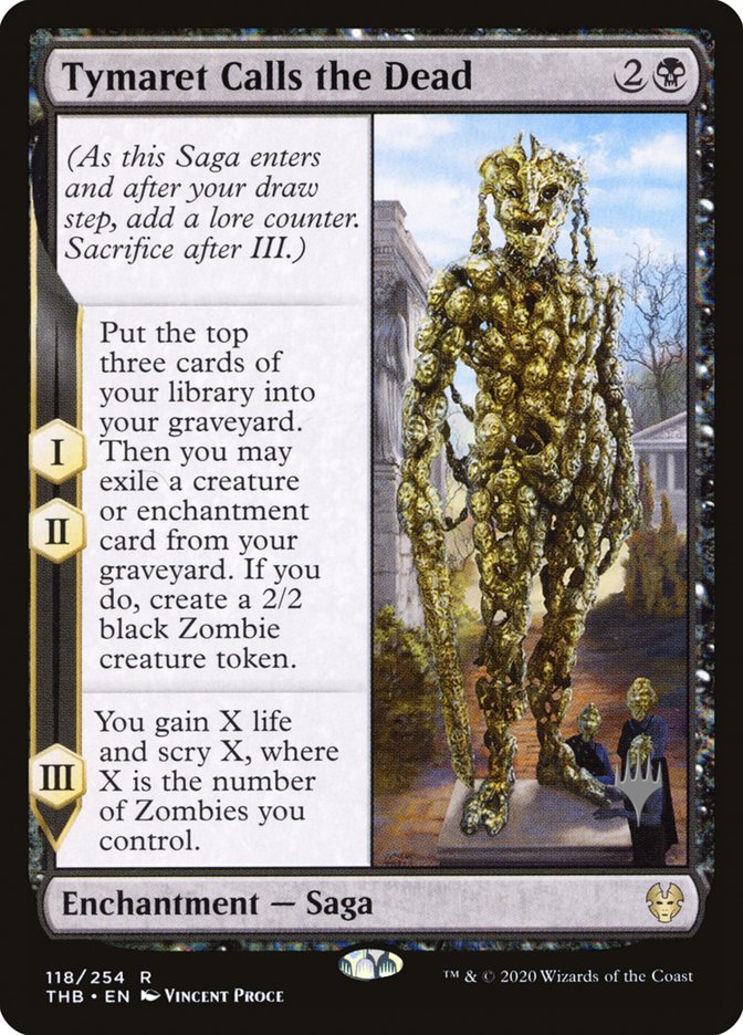Tymaret Calls the Dead (Promo Pack) [Theros Beyond Death Promos] | Play N Trade Winnipeg