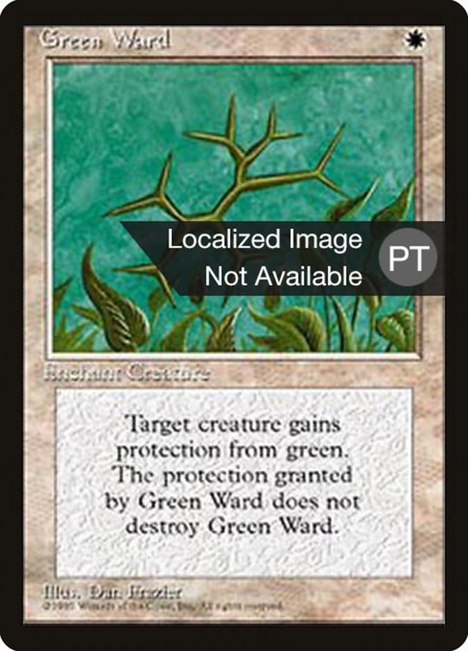 Green Ward [Fourth Edition (Foreign Black Border)] | Play N Trade Winnipeg