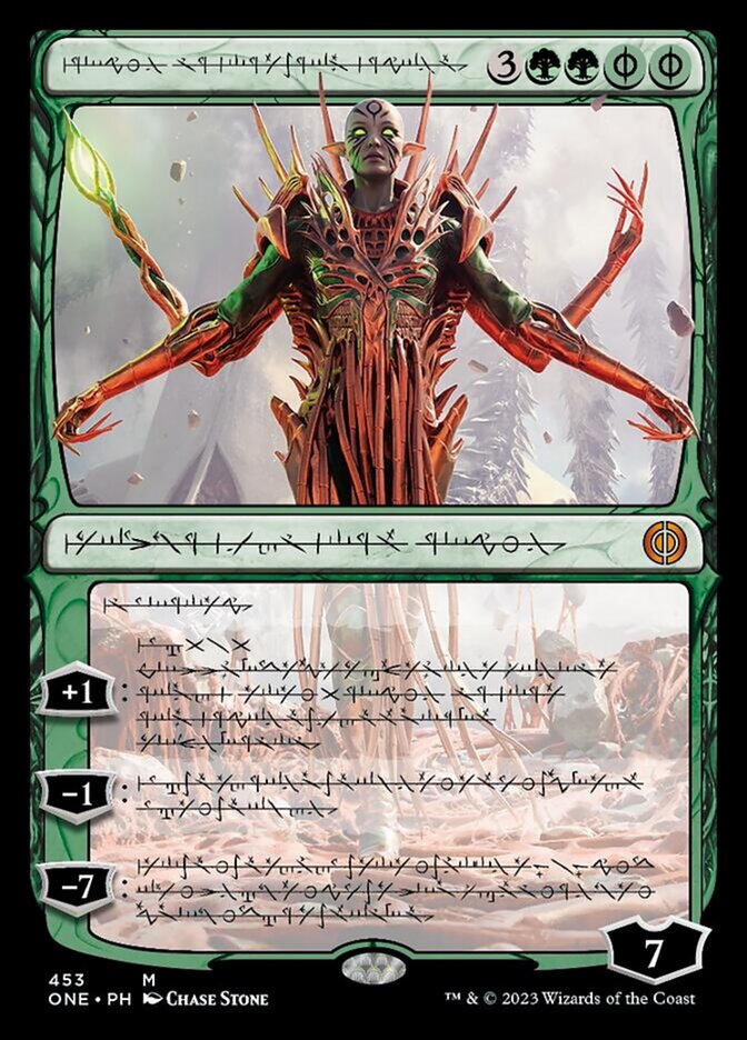 Nissa, Ascended Animist (Phyrexian Step-and-Compleat Foil) [Phyrexia: All Will Be One] | Play N Trade Winnipeg