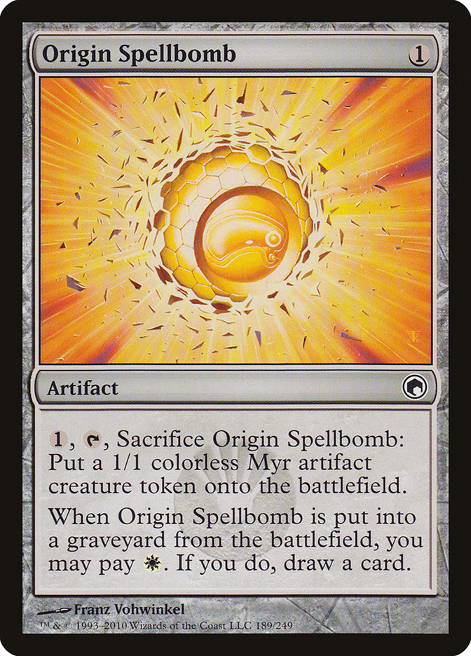 Origin Spellbomb [Scars of Mirrodin] | Play N Trade Winnipeg