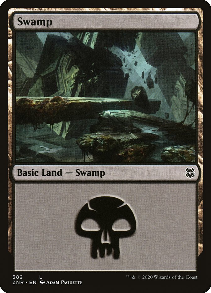 Swamp (382) [Zendikar Rising] | Play N Trade Winnipeg