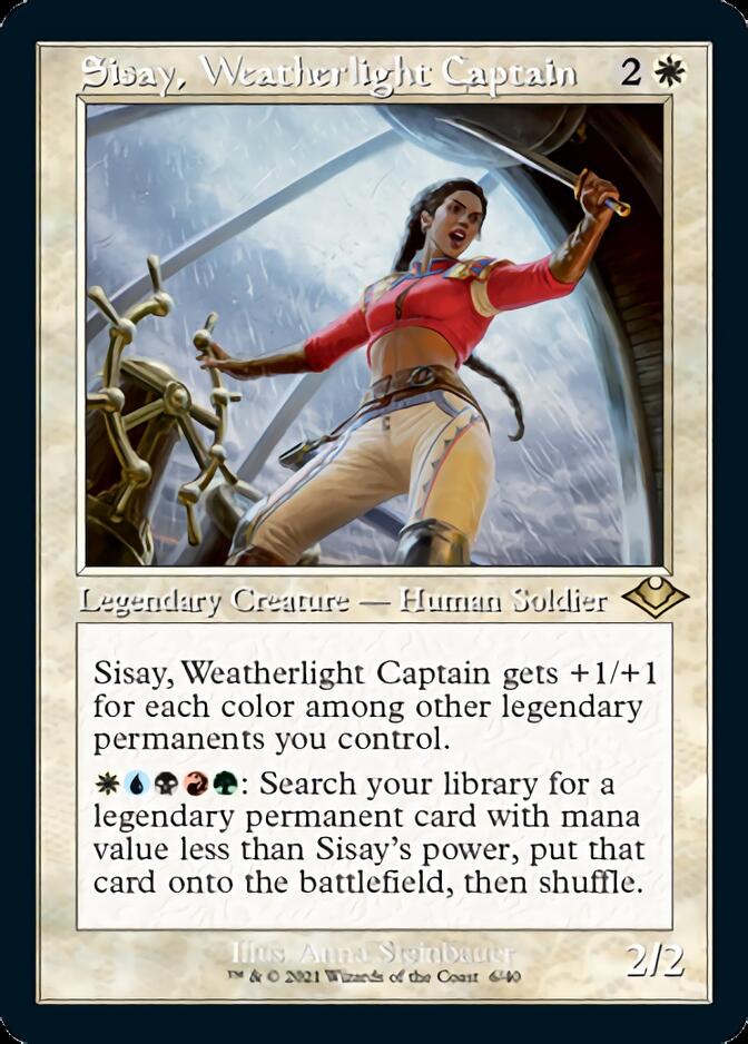 Sisay, Weatherlight Captain (Retro Foil Etched) [Modern Horizons 2] | Play N Trade Winnipeg