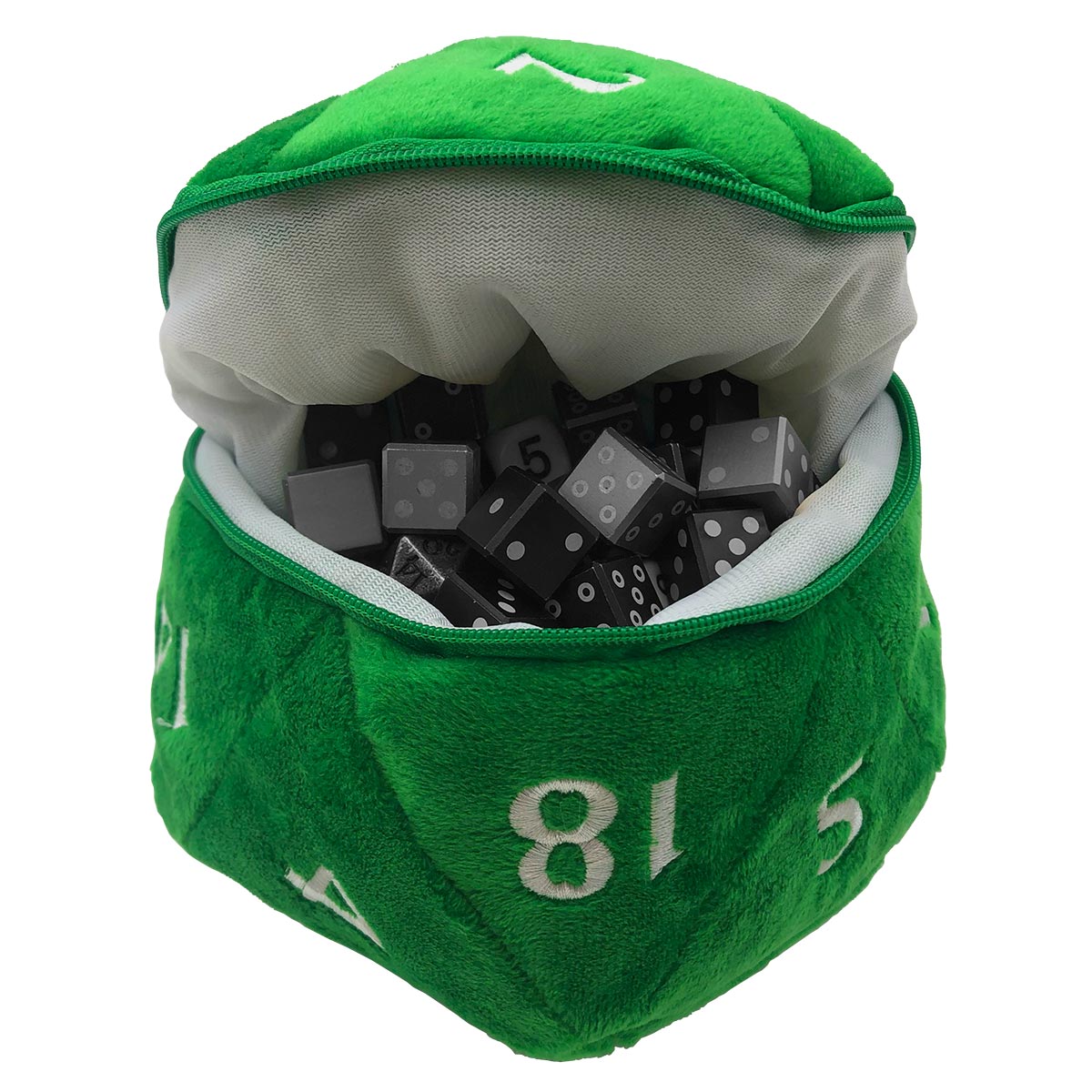 UP DICE BAG GREEN D20 PLUSH | Play N Trade Winnipeg