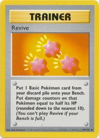 Revive (89/102) [Base Set Shadowless Unlimited] | Play N Trade Winnipeg