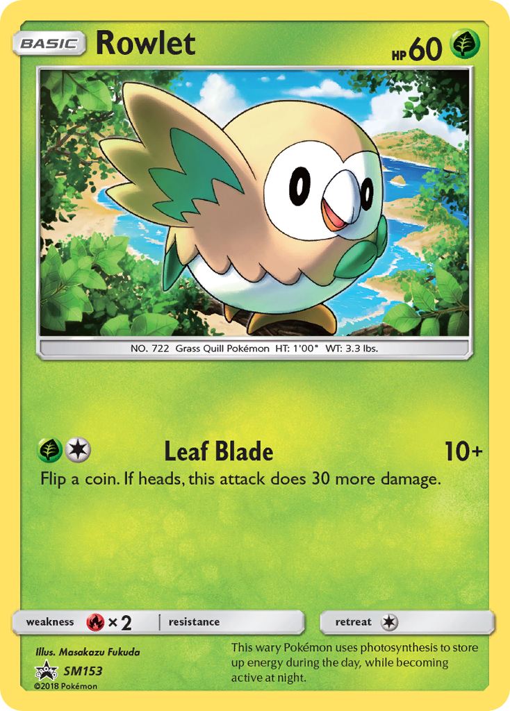 Rowlet (SM153) [Sun & Moon: Black Star Promos] | Play N Trade Winnipeg