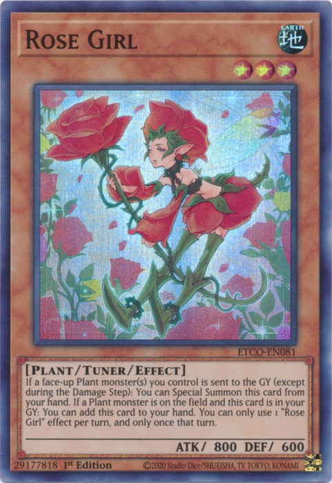 Rose Girl [ETCO-EN081] Super Rare | Play N Trade Winnipeg