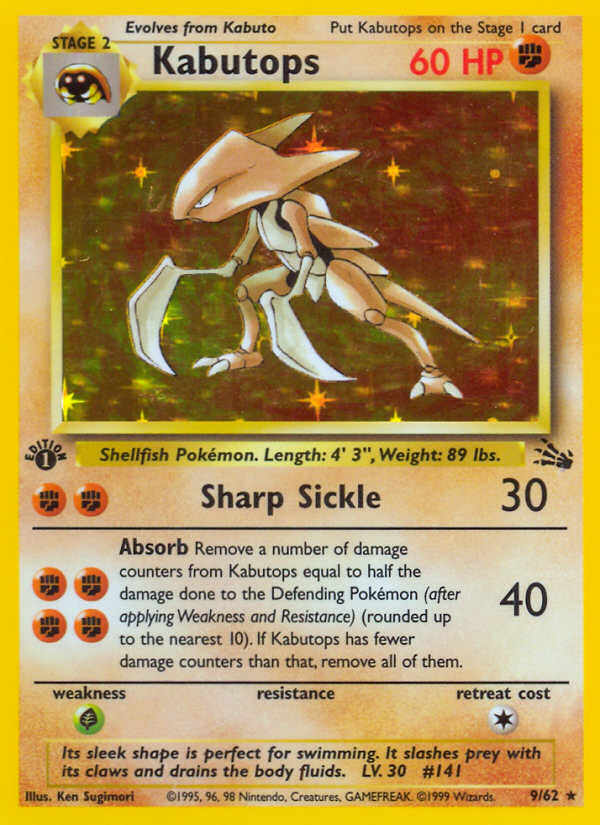 Kabutops (9/62) [Fossil 1st Edition] | Play N Trade Winnipeg