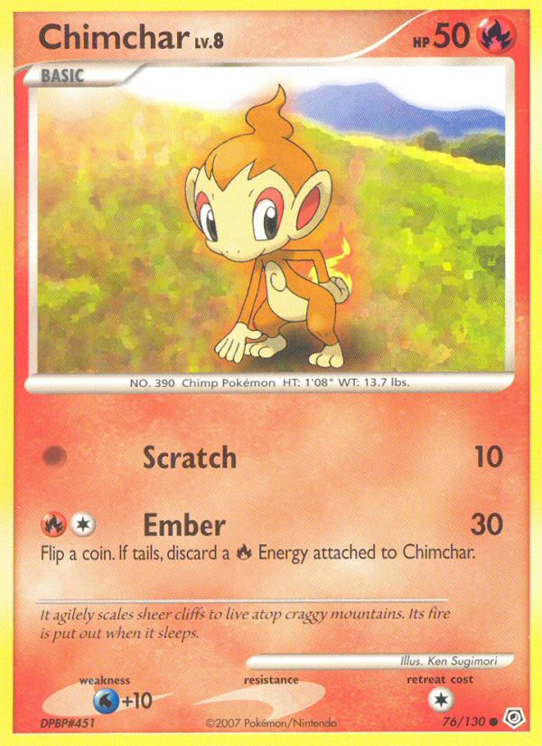 Chimchar (76/130) [Diamond & Pearl: Base Set] | Play N Trade Winnipeg