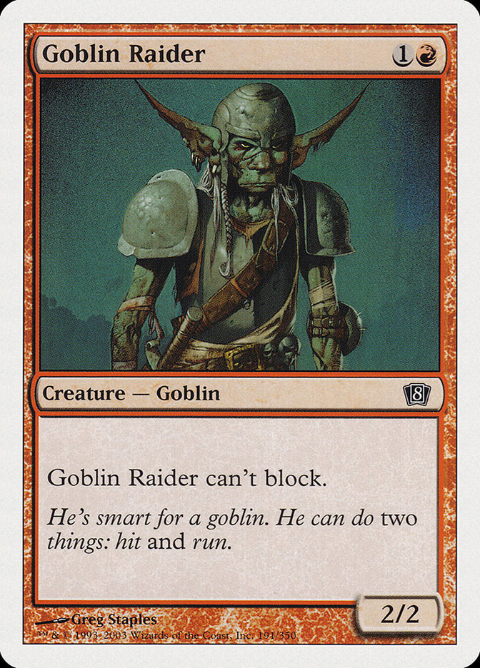Goblin Raider [Eighth Edition] | Play N Trade Winnipeg