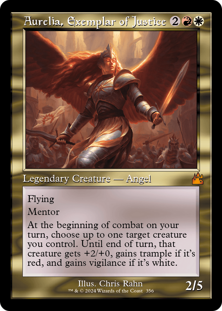 Aurelia, Exemplar of Justice (Retro) [Ravnica Remastered] | Play N Trade Winnipeg