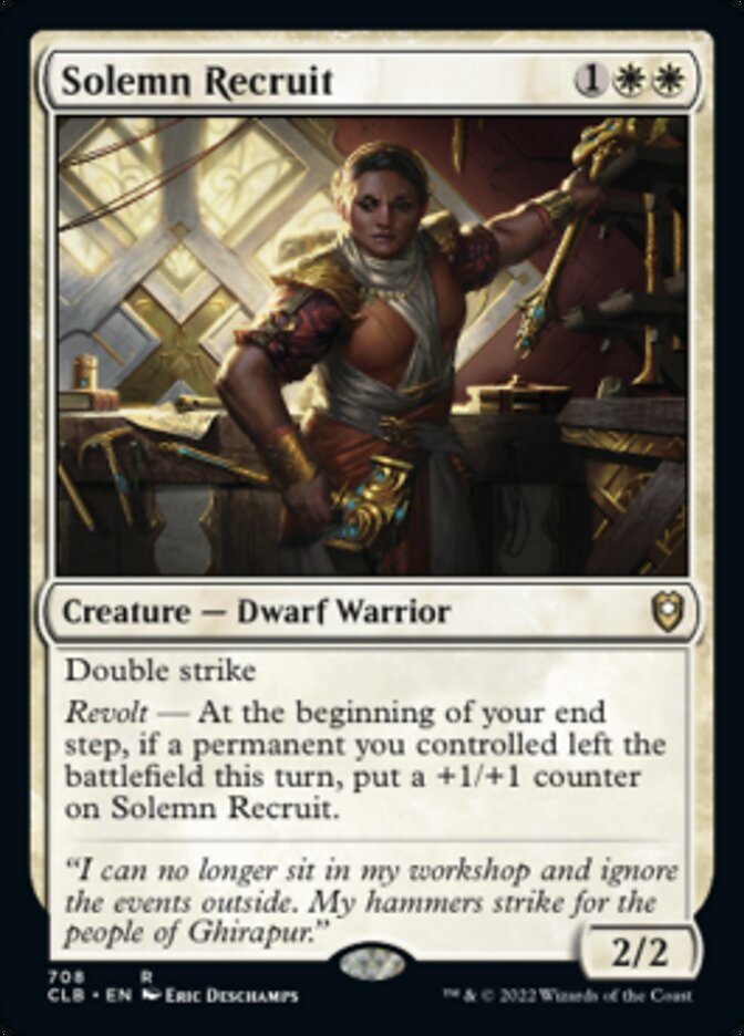 Solemn Recruit [Commander Legends: Battle for Baldur's Gate] | Play N Trade Winnipeg