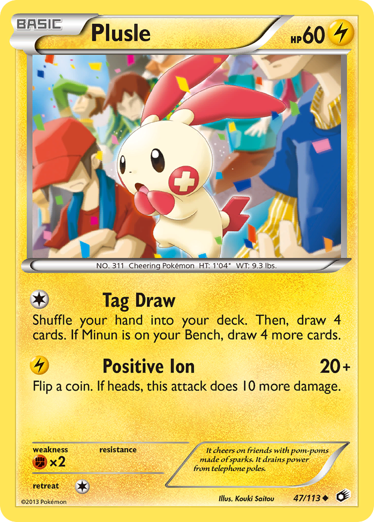 Plusle (47/113) [Black & White: Legendary Treasures] | Play N Trade Winnipeg