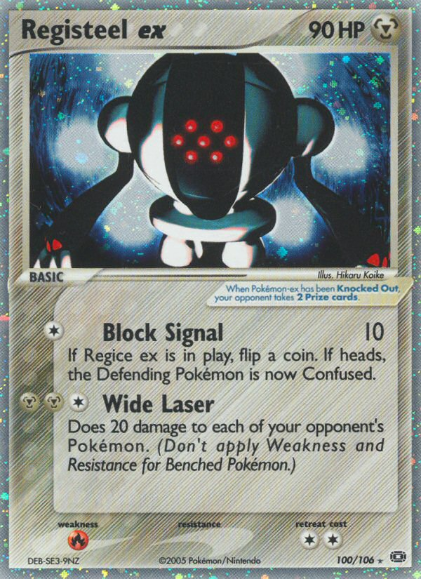 Registeel ex (100/106) [EX: Emerald] | Play N Trade Winnipeg