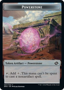 Powerstone // Golem Double-Sided Token [The Brothers' War Tokens] | Play N Trade Winnipeg