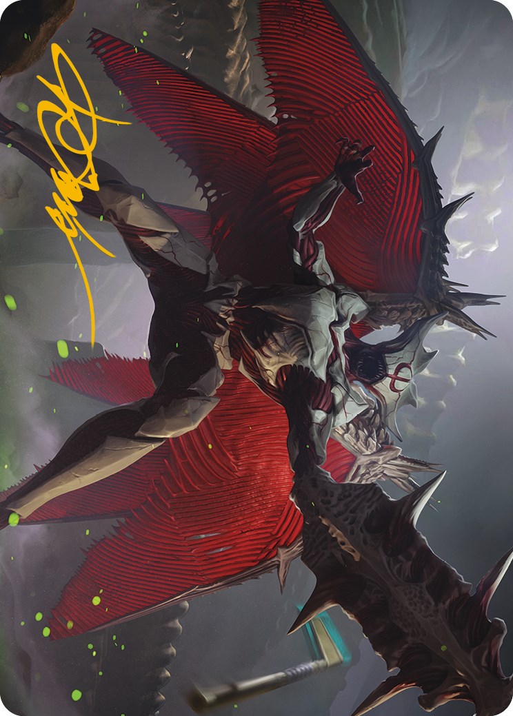 Phyrexian Vindicator Art Card (Gold-Stamped Signature) [Phyrexia: All Will Be One Art Series] | Play N Trade Winnipeg