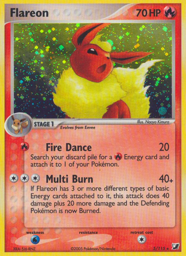 Flareon (5/115) [EX: Unseen Forces] | Play N Trade Winnipeg