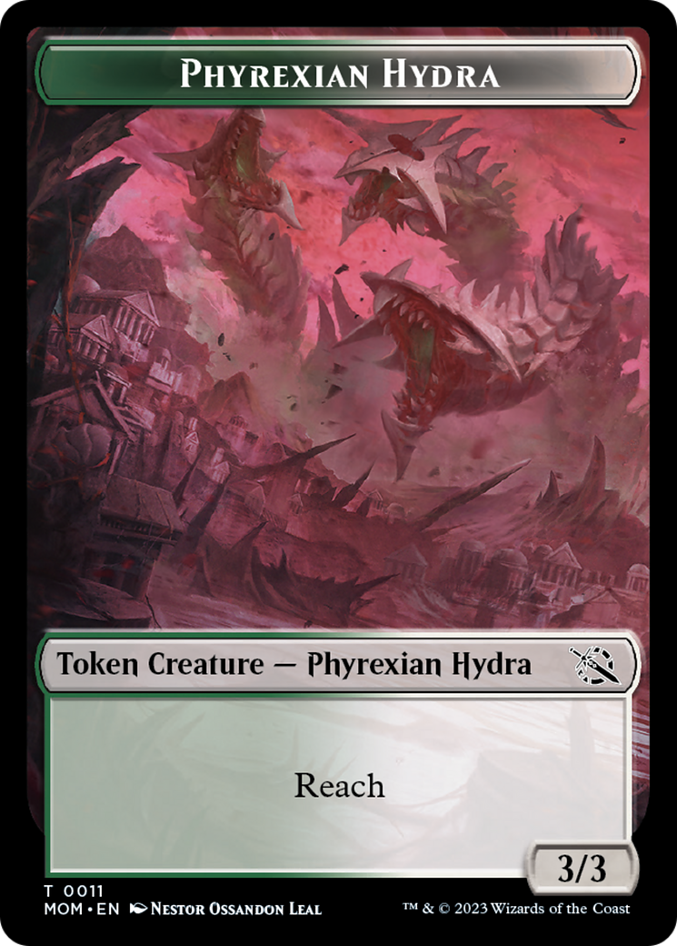 Monk // Phyrexian Hydra (11) Double-Sided Token [March of the Machine Tokens] | Play N Trade Winnipeg