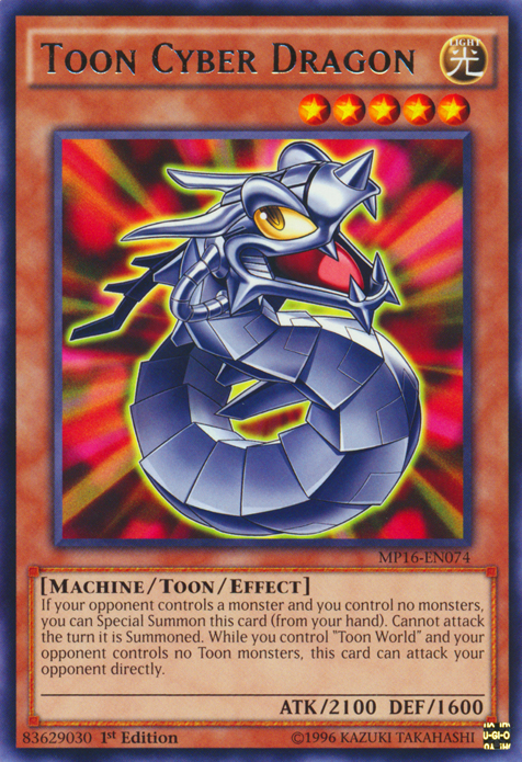 Toon Cyber Dragon [MP16-EN074] Rare | Play N Trade Winnipeg