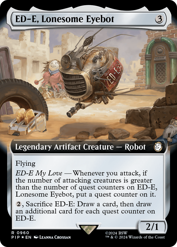 ED-E, Lonesome Eyebot (Extended Art) (Surge Foil) [Fallout] | Play N Trade Winnipeg