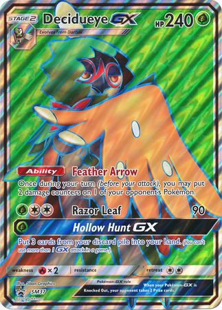 Decidueye GX (SM37) (Jumbo Card) [Sun & Moon: Black Star Promos] | Play N Trade Winnipeg