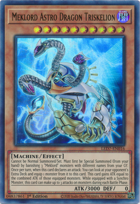 Meklord Astro Dragon Triskelion [LED7-EN016] Ultra Rare | Play N Trade Winnipeg