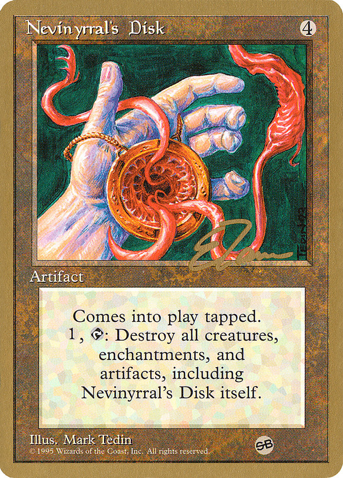 Nevinyrral's Disk (Eric Tam) (SB) [Pro Tour Collector Set] | Play N Trade Winnipeg