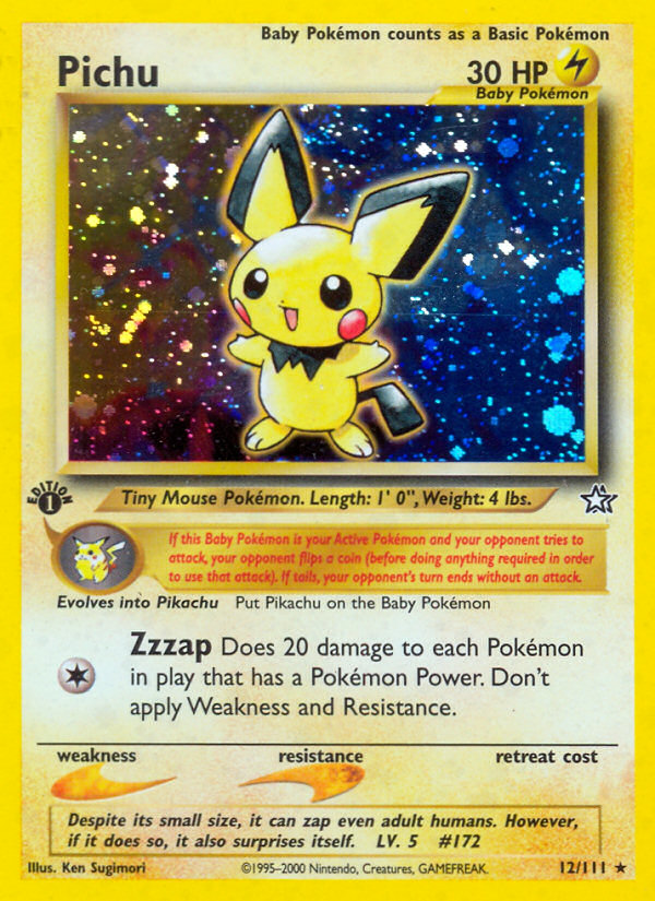 Pichu (12/111) [Neo Genesis 1st Edition] | Play N Trade Winnipeg