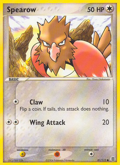 Spearow (81/112) [EX: FireRed & LeafGreen] | Play N Trade Winnipeg