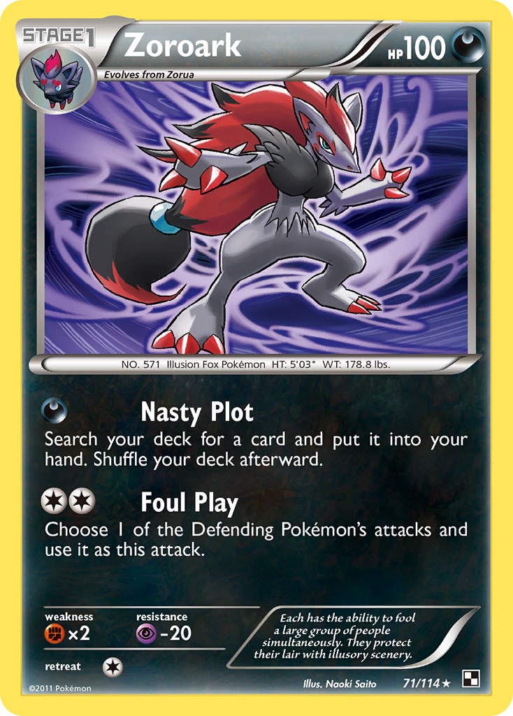 Zoroark (71/114) [Black & White: Base Set] | Play N Trade Winnipeg