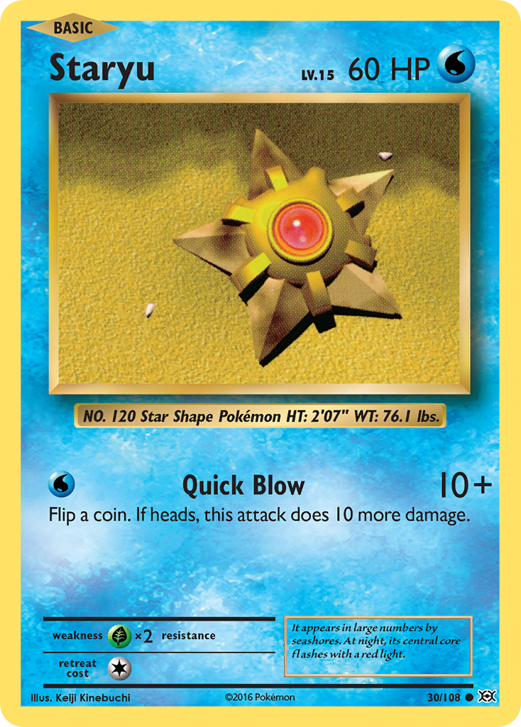 Staryu (30/108) [XY: Evolutions] | Play N Trade Winnipeg