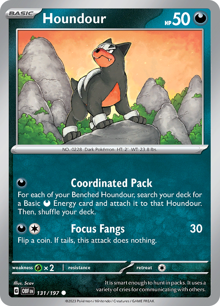 Houndour (131/197) [Scarlet & Violet: Obsidian Flames] | Play N Trade Winnipeg