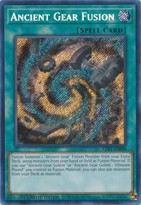 Ancient Gear Fusion [LDS1-EN090] Secret Rare | Play N Trade Winnipeg