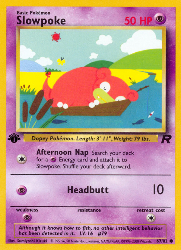 Slowpoke (67/82) [Team Rocket 1st Edition] | Play N Trade Winnipeg