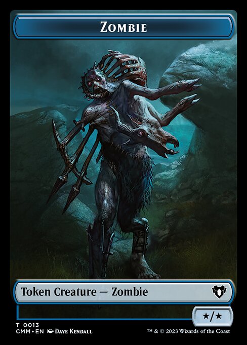 Human Soldier // Zombie (0013) Double-Sided Token [Commander Masters Tokens] | Play N Trade Winnipeg