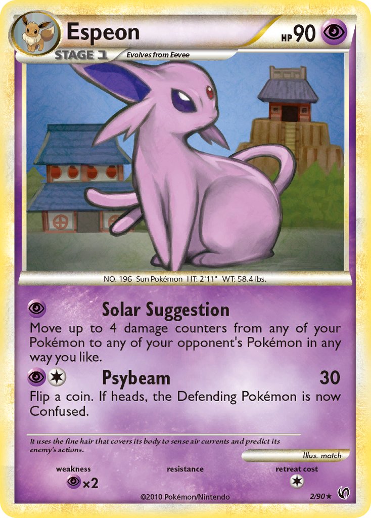 Espeon (2/90) (Theme Deck Exclusive) [HeartGold & SoulSilver: Undaunted] | Play N Trade Winnipeg