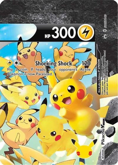 Pikachu V-UNION (SWSH140) (Celebrations) [Sword & Shield: Black Star Promos] | Play N Trade Winnipeg