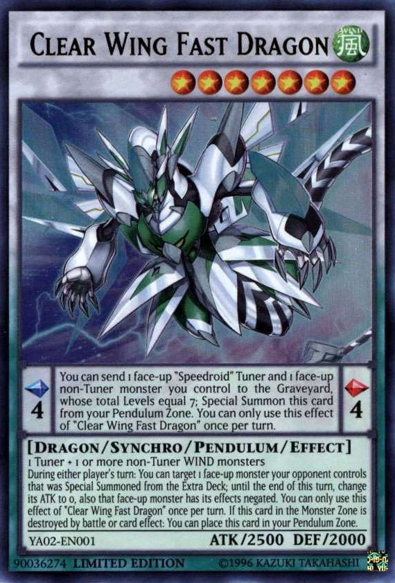 Clear Wing Fast Dragon [YA02-EN001] Ultra Rare | Play N Trade Winnipeg