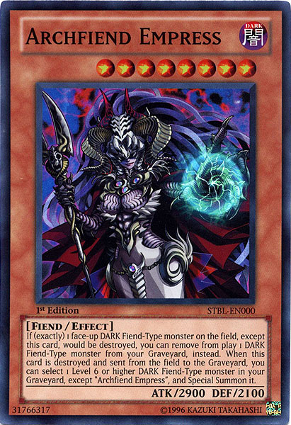 Archfiend Empress [STBL-EN000] Super Rare | Play N Trade Winnipeg