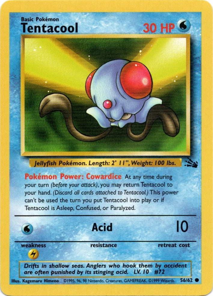 Tentacool (56/62) [Fossil Unlimited] | Play N Trade Winnipeg