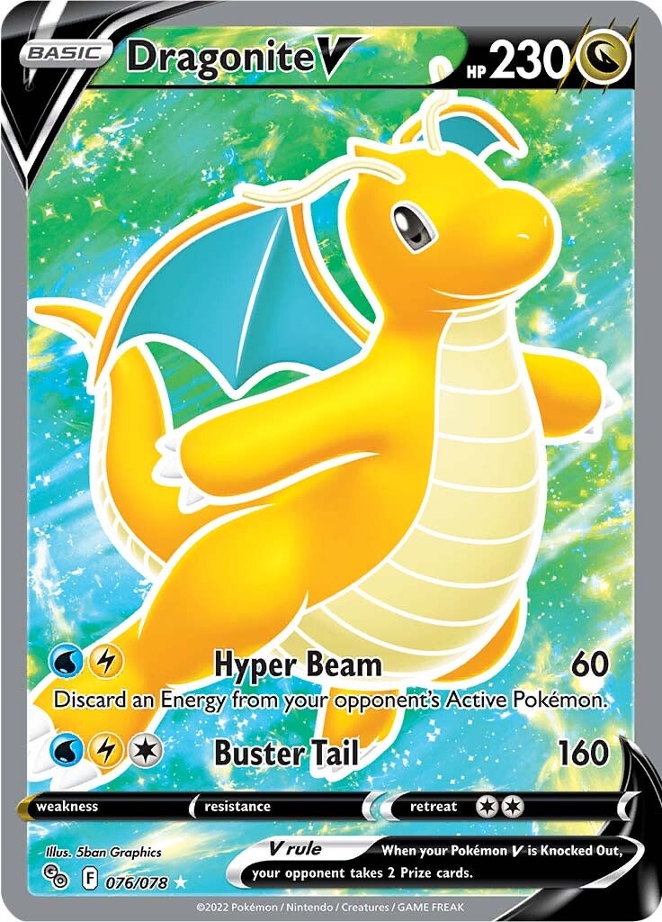 Dragonite V (076/078) [Pokémon GO] | Play N Trade Winnipeg