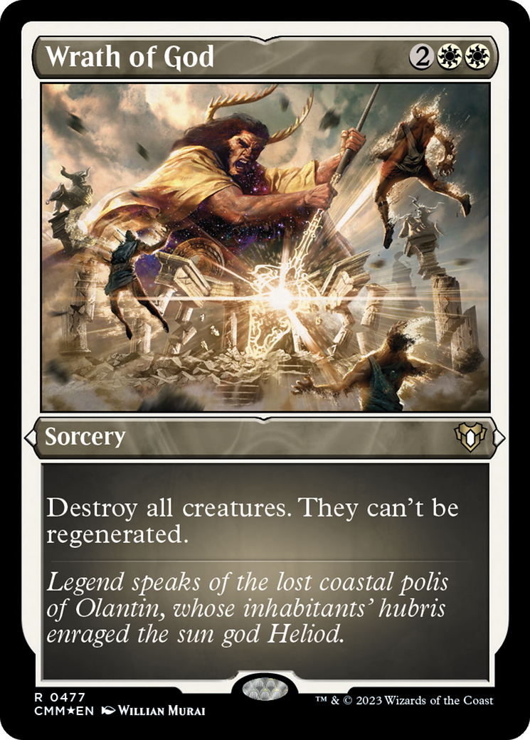 Wrath of God (Foil Etched) [Commander Masters] | Play N Trade Winnipeg