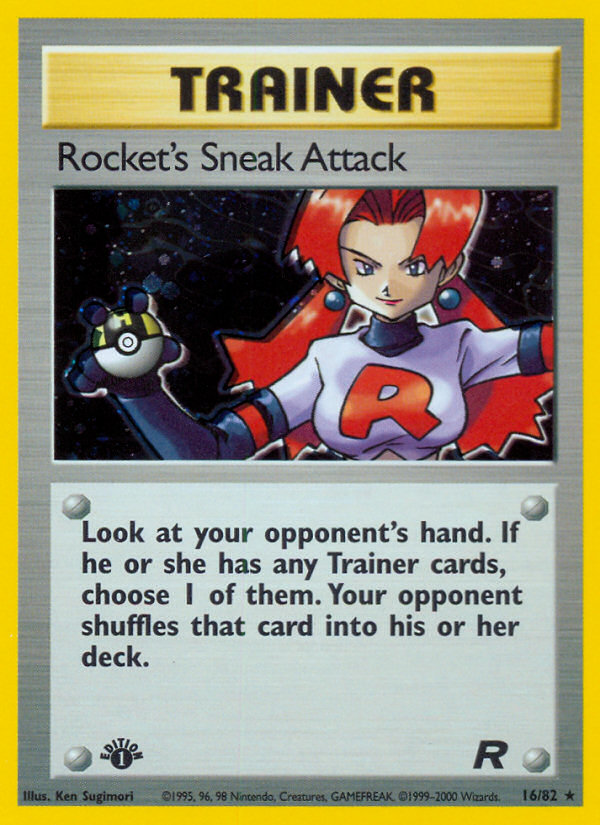 Rocket's Sneak Attack (16/82) [Team Rocket 1st Edition] | Play N Trade Winnipeg