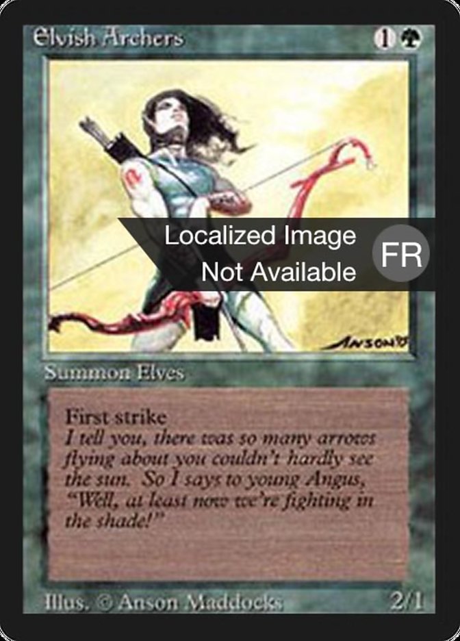 Elvish Archers [Foreign Black Border] | Play N Trade Winnipeg